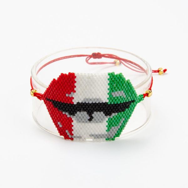 charm bracelets miyuki bracelet mexican flag pulseras green red jewelry crystal 2021 women tassel handmad woven gift, Golden;silver
charm bracelets miyuki bracelet mexican flag pulseras green red jewelry crystal 2021 women tassel handmad woven gift, Golden;silver