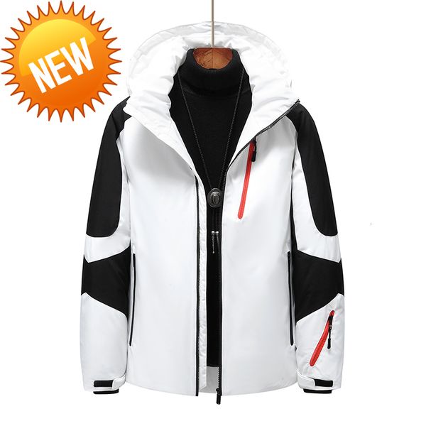 mens white duck down jacket warm hat detachable thick puffer coat male casual overcoat thermal winter outdoor parka men, Black
mens white duck down jacket warm hat detachable thick puffer coat male casual overcoat thermal winter outdoor parka men, Black