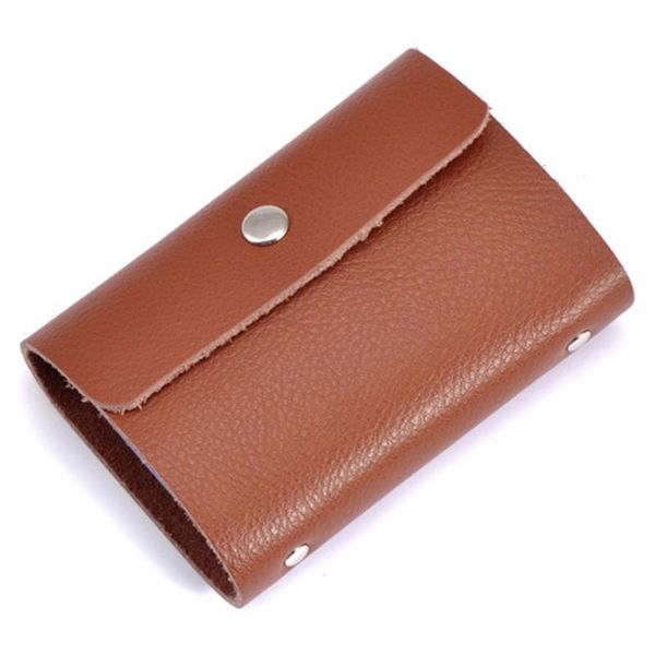 card holders leather wallet business bank id holder men women purse case 26 slots with buckle portable storage, Brown;gray
card holders leather wallet business bank id holder men women purse case 26 slots with buckle portable storage, Brown;gray