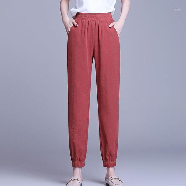 solid elastic high waist sweatpants women plus size 5xl ankle banded pants spring summer casual loose harem female women's & capris, Black;white
solid elastic high waist sweatpants women plus size 5xl ankle banded pants spring summer casual loose harem female women's & capris, Black;white