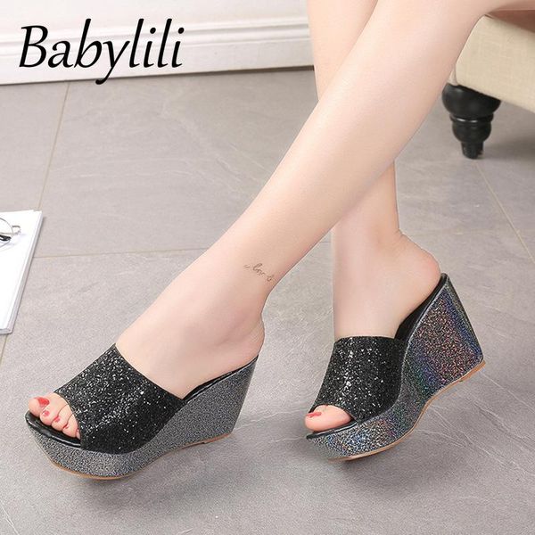 slippers women platform summer high heel ladies sequin wedge slipper 2021 thick bottom non-slip casual home and outdoor elegant, Black
slippers women platform summer high heel ladies sequin wedge slipper 2021 thick bottom non-slip casual home and outdoor elegant, Black