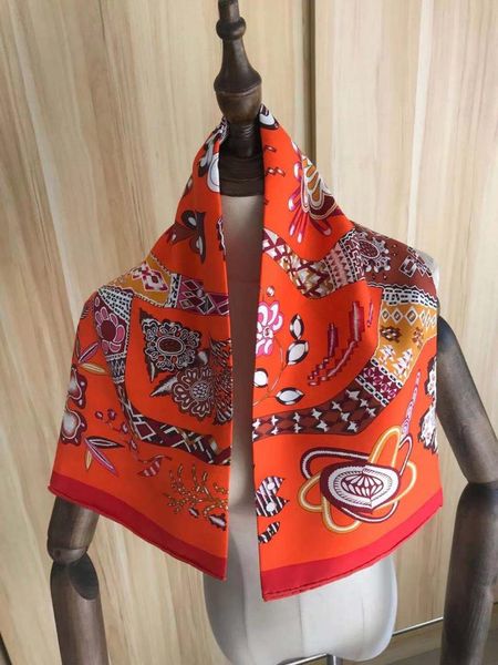 scarves 2021 arrival fashion elegant brand classic orange horse 100% silk scarf 90*90 cm square shawl twill wrap for women lady girl, Blue;gray 
scarves 2021 arrival fashion elegant brand classic orange horse 100% silk scarf 90*90 cm square shawl twill wrap for women lady girl, Blue;gray