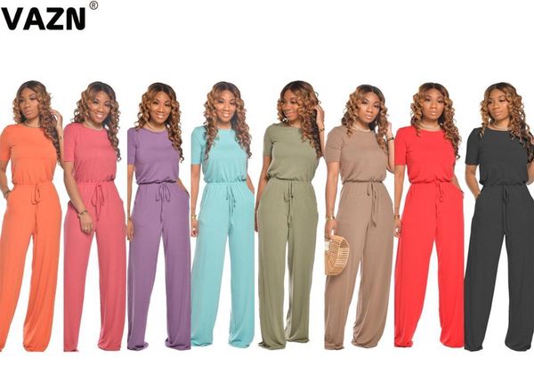 women's jumpsuits & rompers vazn casual 2021 summer lady 7 color ssolid long jumpsuit short sleeve o-neck straight daily, Black;white
women's jumpsuits & rompers vazn casual 2021 summer lady 7 color ssolid long jumpsuit short sleeve o-neck straight daily, Black;white
