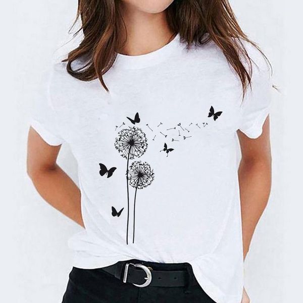 graphic t shirt for women dandelion plant butterfly fashion printing print lady t-shirts womens ladies female tee t-shirt women's, White
graphic t shirt for women dandelion plant butterfly fashion printing print lady t-shirts womens ladies female tee t-shirt women's, White