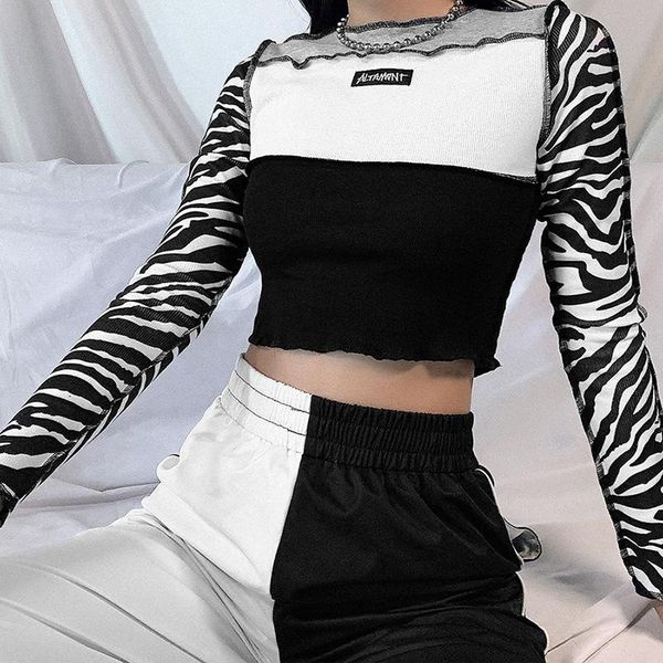 women's t-shirt crop women summer casual long sleeve pullover patchwork stitching slim fitted basic tee shirt jumper, White
women's t-shirt crop women summer casual long sleeve pullover patchwork stitching slim fitted basic tee shirt jumper, White