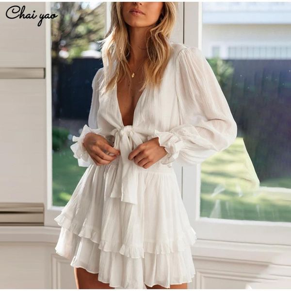 casual dresses white bowknot ruffle beach autumn winter dress lantern sleeve chic short mini v neck lace up 2021 sheer vestidos, Black;gray
casual dresses white bowknot ruffle beach autumn winter dress lantern sleeve chic short mini v neck lace up 2021 sheer vestidos, Black;gray