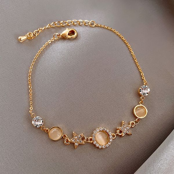 fashion opal star bracelet simple charm bangle bracelets for women ladies girl, Golden;silver
fashion opal star bracelet simple charm bangle bracelets for women ladies girl, Golden;silver