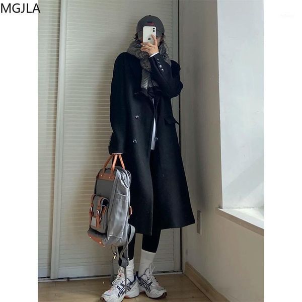 women's wool & blends black coat female middle-length 2021 autumn/winter clothing hepburn wind korean version of the thickened
women's wool & blends black coat female middle-length 2021 autumn/winter clothing hepburn wind korean version of the thickened