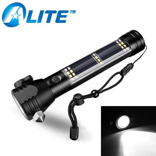 solar usb rechargeable led light multi-functional torch with powerful bank safety hammer emergency use flashlights torches 
solar usb rechargeable led light multi-functional torch with powerful bank safety hammer emergency use flashlights torches
