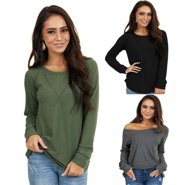 women's sweaters 2021 autumn knitted shirt waffle pattern long sleeve bottoming women, White;black
women's sweaters 2021 autumn knitted shirt waffle pattern long sleeve bottoming women, White;black