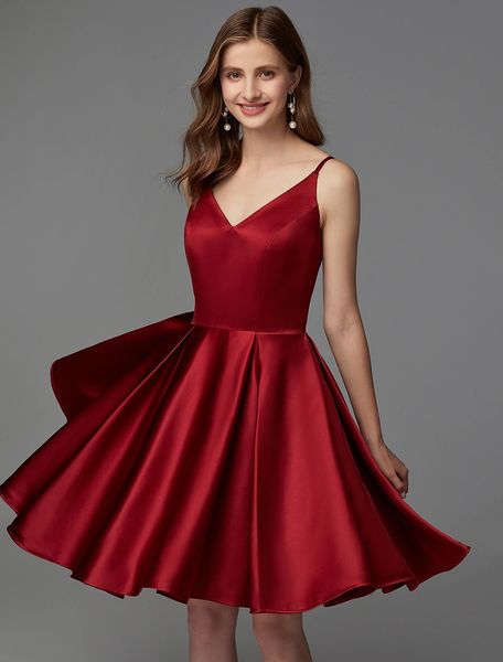 burgundy 1950s cocktail party prom dress 2022 v neck straps knee length evening gowns custom made robe de soiree, Black
burgundy 1950s cocktail party prom dress 2022 v neck straps knee length evening gowns custom made robe de soiree, Black