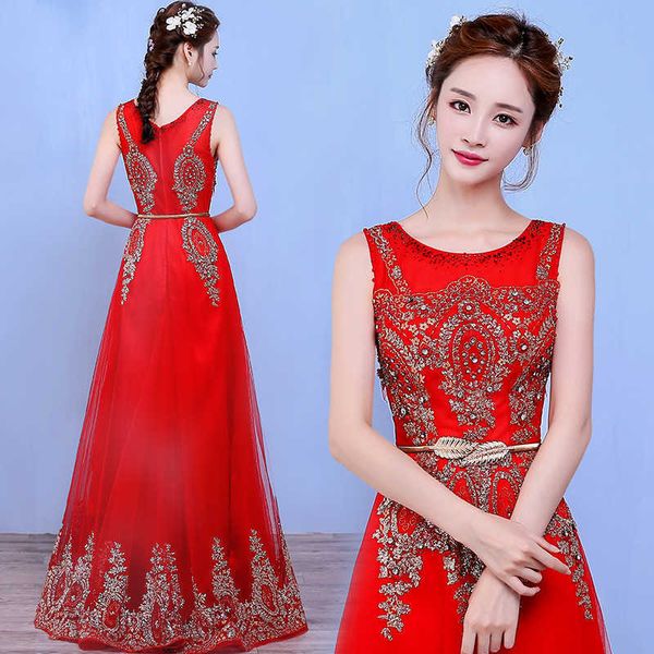 luxury party evening dress bride toast 2021 double shoulder spring and summer slim lace red long wedding evening, Black;gray
luxury party evening dress bride toast 2021 double shoulder spring and summer slim lace red long wedding evening, Black;gray