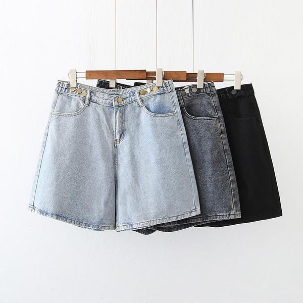 women's shorts women clothing jeans summer casual button high waist ladies wide leg denim short loose plus size m-5xl, White;black
women's shorts women clothing jeans summer casual button high waist ladies wide leg denim short loose plus size m-5xl, White;black