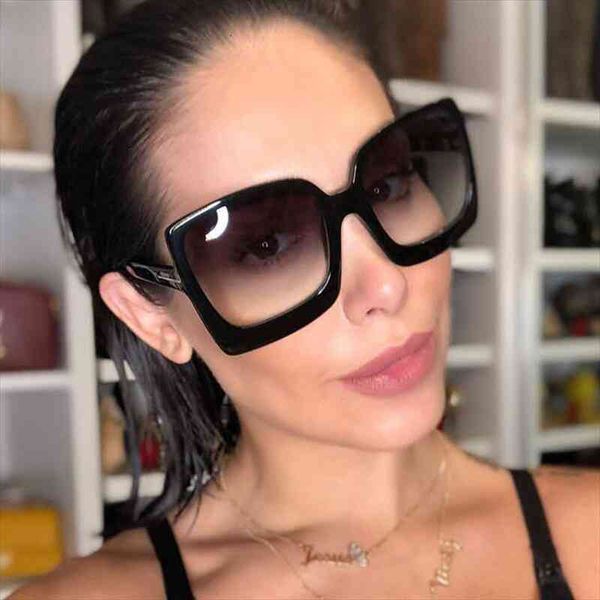 vintage oversized square sunglasses women luxury brand big frame sun glasses for women black fashion gradient female oculos, White;black
vintage oversized square sunglasses women luxury brand big frame sun glasses for women black fashion gradient female oculos, White;black