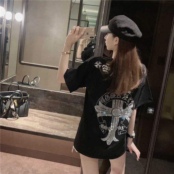 crosin better european american tide drill br heavy industry short sleeve t-shirt women's spring and summer ins super fi, White
crosin better european american tide drill br heavy industry short sleeve t-shirt women's spring and summer ins super fi, White