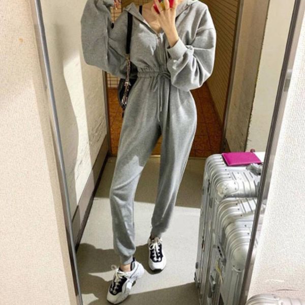 women's jumpsuits & rompers 2021 spring casual black white grey color women jumpsuit do exercise elastic waist female playsuit
women's jumpsuits & rompers 2021 spring casual black white grey color women jumpsuit do exercise elastic waist female playsuit