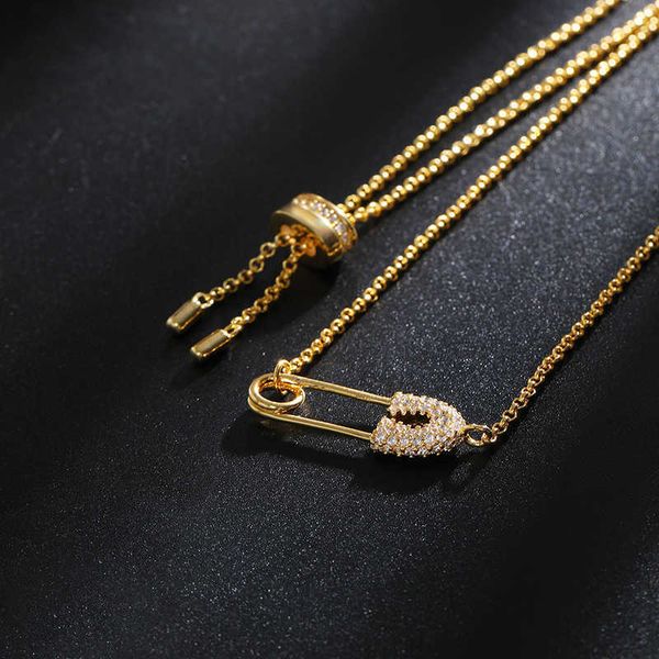 luxury design creative pin necklace simple couplarbone chain gold color brooc zircon choker women necklaces zk30 x0707, Silver
luxury design creative pin necklace simple couplarbone chain gold color brooc zircon choker women necklaces zk30 x0707, Silver