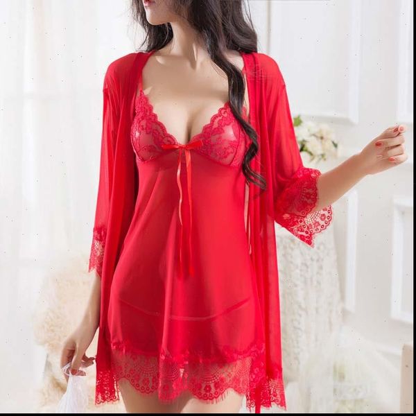 4 pcs pajamas womens sleepwears set robe chic lace nightgown baby doll sleepwear nightdress thong belt large size nightwear, Black;red
4 pcs pajamas womens sleepwears set robe chic lace nightgown baby doll sleepwear nightdress thong belt large size nightwear, Black;red