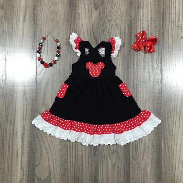 summer baby girls mouse girl dress head black lace with bow and necklace, Red;yellow
summer baby girls mouse girl dress head black lace with bow and necklace, Red;yellow