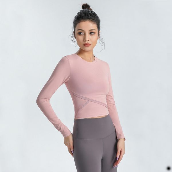 sports women running fitness yoga mesh stitching breathable long sleeve t-shirt tight elasticity workout exercise gym clothes pink
sports women running fitness yoga mesh stitching breathable long sleeve t-shirt tight elasticity workout exercise gym clothes pink