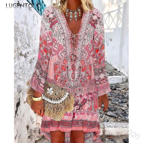 casual dresses bohemia dress women summer thin long sleeve v neck print female large size loose street short lugentolo, Black;gray
casual dresses bohemia dress women summer thin long sleeve v neck print female large size loose street short lugentolo, Black;gray