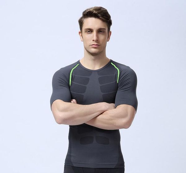 men compression tights base layer running fitness exercise maillot gym soccer short sleeve tees shirt jersey jerseys, Black;blue
men compression tights base layer running fitness exercise maillot gym soccer short sleeve tees shirt jersey jerseys, Black;blue