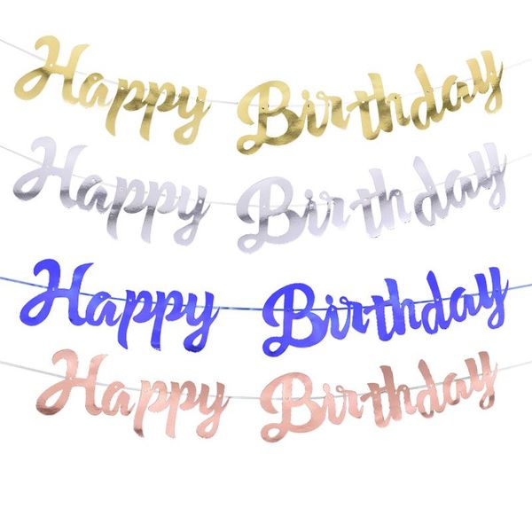 1set shining paper letter happy birthday banner rose gold silver bunting for kids adults party decorations props decoration
1set shining paper letter happy birthday banner rose gold silver bunting for kids adults party decorations props decoration