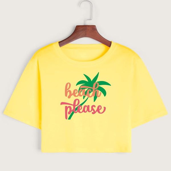 women's t-shirt beach please vacation crop shirt cropped tee summer short sleeve cotton girls graphic t-shirts, White
women's t-shirt beach please vacation crop shirt cropped tee summer short sleeve cotton girls graphic t-shirts, White