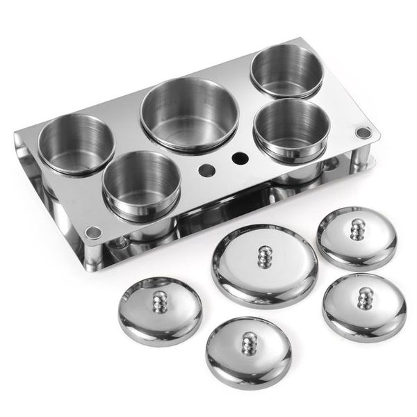 nail art equipment 3/5pcs mini stainless steel tray container liquid powder holder with lids professional manicure tools, Silver
nail art equipment 3/5pcs mini stainless steel tray container liquid powder holder with lids professional manicure tools, Silver