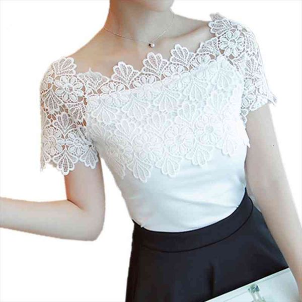lace patchwork casual off shoulder womens shirt short sleeve white ladies summer hollow elegant blouses
lace patchwork casual off shoulder womens shirt short sleeve white ladies summer hollow elegant blouses