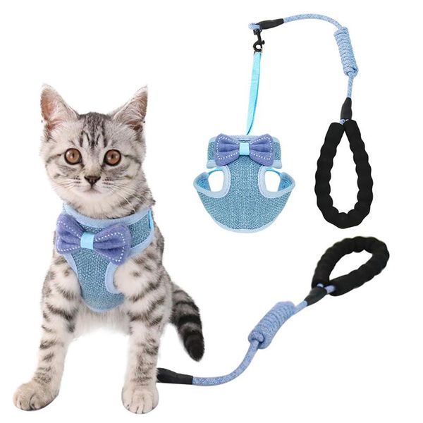 cat collars & leads pet kitty bowtie decor harness vest leash training with adjustable cute pets supplies
cat collars & leads pet kitty bowtie decor harness vest leash training with adjustable cute pets supplies