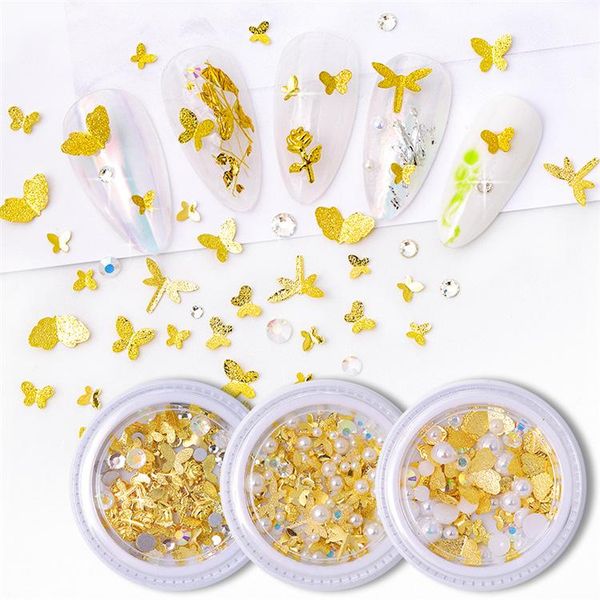 nail art decorative 1 box butterfly frosted golden three-dimensional metal pearl mixed diy jewelry decorations, Silver;gold
nail art decorative 1 box butterfly frosted golden three-dimensional metal pearl mixed diy jewelry decorations, Silver;gold