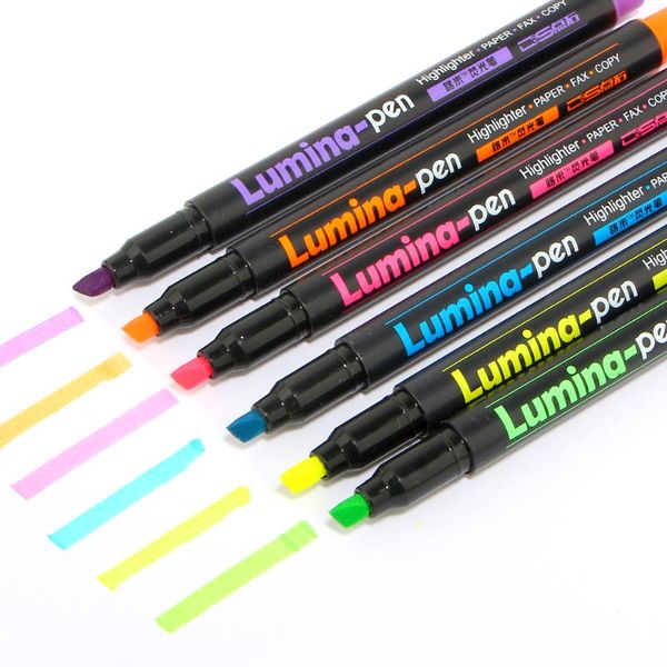 highlighters 6 color/lot mark pens highlighter copy fax diy drawing marker pen art stationery office material school supplies, Black;red
highlighters 6 color/lot mark pens highlighter copy fax diy drawing marker pen art stationery office material school supplies, Black;red