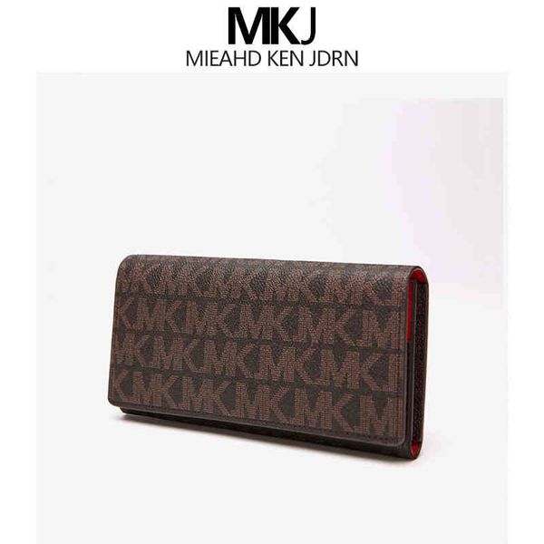 mkj bag shop foreign style long wallet women's high-capacity business hand card clip change tide, Red;black
mkj bag shop foreign style long wallet women's high-capacity business hand card clip change tide, Red;black