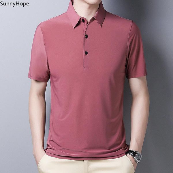 men's polos 2021 middle aged business shirt ice silk casual solid color short sleeve dad's dress high quality, White;black
men's polos 2021 middle aged business shirt ice silk casual solid color short sleeve dad's dress high quality, White;black