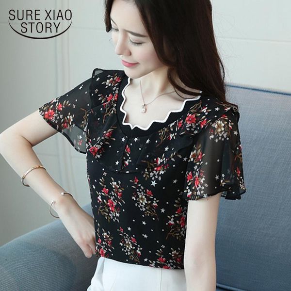 summer casual floral chiffon women blouse shirt fashion sweet female short sleeve slim clothes blusas 0573 40 women's blouses & shirts, White
summer casual floral chiffon women blouse shirt fashion sweet female short sleeve slim clothes blusas 0573 40 women's blouses & shirts, White