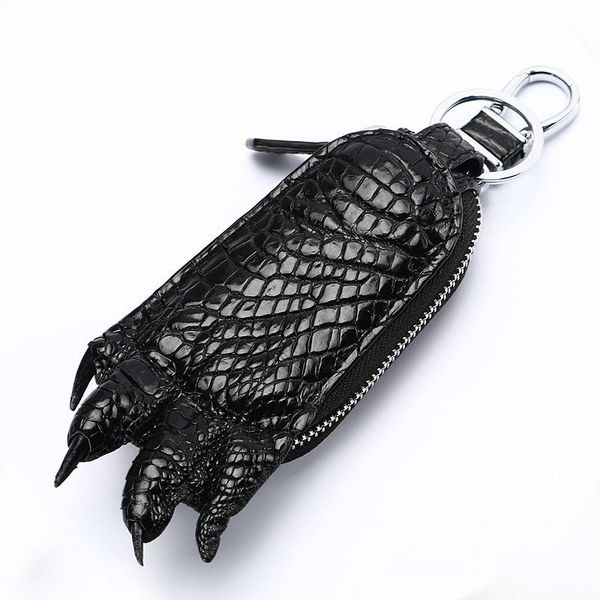 real crocodile leather key bag claw ring men's car lock women's business trinkets parts & accessories, Black
real crocodile leather key bag claw ring men's car lock women's business trinkets parts & accessories, Black