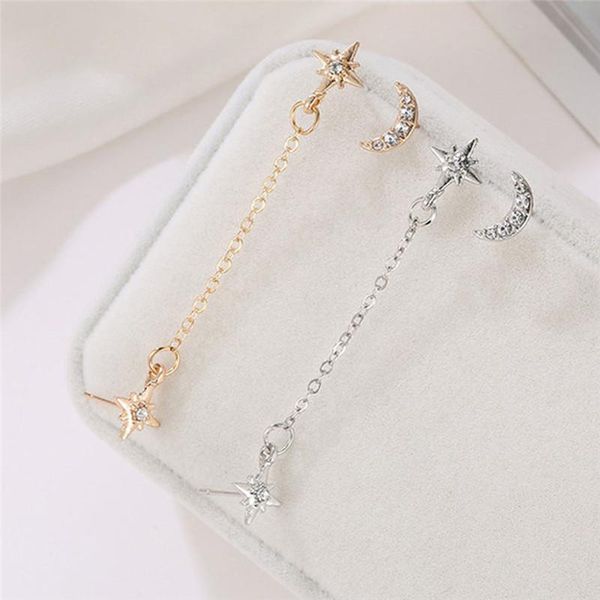 dangle & chandelier moon asymmetry star chain stud earrings women earring set 2021 party jewelry gold colors geometric trendy alloy, Silver
dangle & chandelier moon asymmetry star chain stud earrings women earring set 2021 party jewelry gold colors geometric trendy alloy, Silver