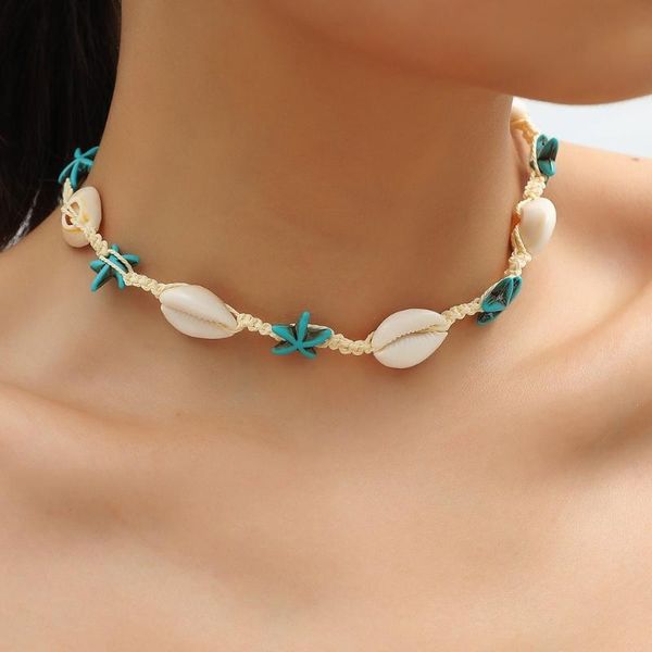 japanese and korean fashion ladies exotic shell starfish summer ocean wind banquet necklace handmade jewelry chokers, Golden;silver
japanese and korean fashion ladies exotic shell starfish summer ocean wind banquet necklace handmade jewelry chokers, Golden;silver