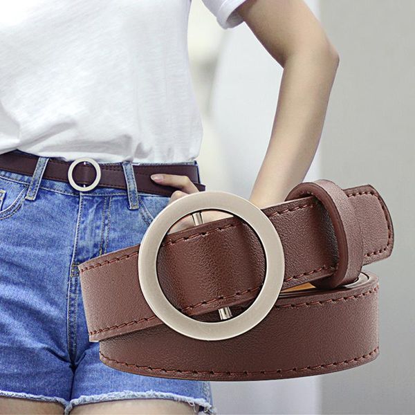 belts artificial leather for women fashionable circle no pin buckles female casual belt students simple design strap, Black;brown
belts artificial leather for women fashionable circle no pin buckles female casual belt students simple design strap, Black;brown