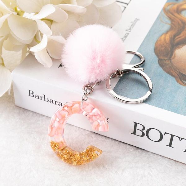keychains 1pc english letter keyring pink stone gold leaf resin keychain with puffer ball words handbag charms for woman, Silver
keychains 1pc english letter keyring pink stone gold leaf resin keychain with puffer ball words handbag charms for woman, Silver