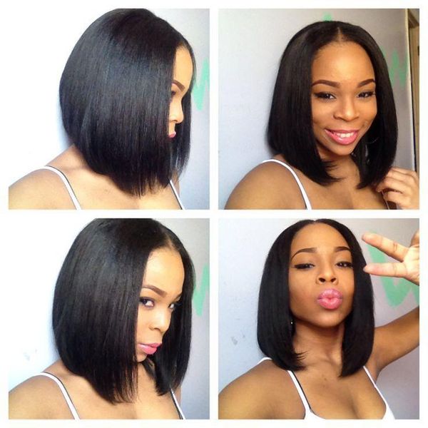 human virgin hair wigs for black women middle part natural color lace wigs bella hair straight bob lace front wigs, Black;brown
human virgin hair wigs for black women middle part natural color lace wigs bella hair straight bob lace front wigs, Black;brown