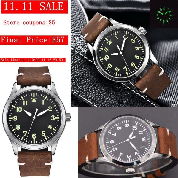 wristwatches miyota military men automatic sport design clock sapphire lume leather self wind mechanical wrist watches, Slivery;brown
wristwatches miyota military men automatic sport design clock sapphire lume leather self wind mechanical wrist watches, Slivery;brown