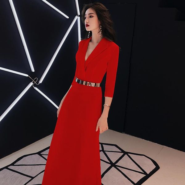 ethnic clothing deep v-neck cheongsam women elegant sashes dresses evening party qipao solid long show vestidos size xs-xxl, Red
ethnic clothing deep v-neck cheongsam women elegant sashes dresses evening party qipao solid long show vestidos size xs-xxl, Red