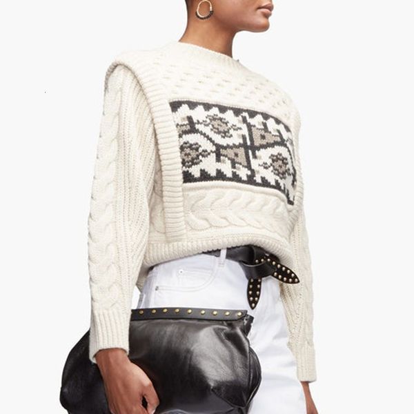women's sweaters retro female sweater with geometric pattern, knitted long sleeve round spring 3b4t, White;black
women's sweaters retro female sweater with geometric pattern, knitted long sleeve round spring 3b4t, White;black