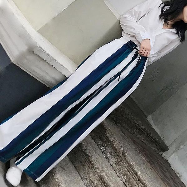 women's pants & capris fashion summer women high waist chiffon slim trousers stripe wide leg office lady casual elastic, Black;white
women's pants & capris fashion summer women high waist chiffon slim trousers stripe wide leg office lady casual elastic, Black;white