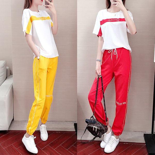 tracksuits fashion sport suit casual women's 2021 summer korean loose age reducing two piece set of brand, Gray
tracksuits fashion sport suit casual women's 2021 summer korean loose age reducing two piece set of brand, Gray