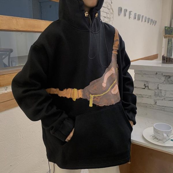 women's hoodies & sweatshirts sweatshirt casual style loose print bf oversize hoodie ins autumn winter korean hooded hipster fashion br, Black
women's hoodies & sweatshirts sweatshirt casual style loose print bf oversize hoodie ins autumn winter korean hooded hipster fashion br, Black