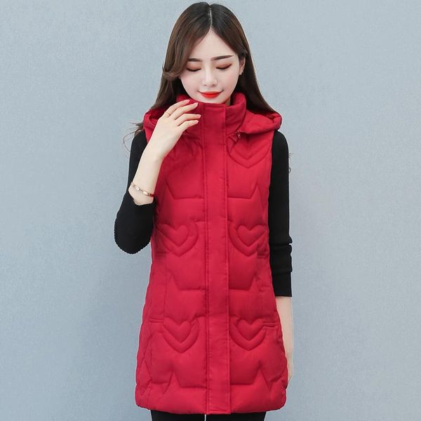 women's vests autumn winter women long vest hooded solid zipper waistcoat casual cotton padded sleeveless jacket female parkas high qua, Black;white
women's vests autumn winter women long vest hooded solid zipper waistcoat casual cotton padded sleeveless jacket female parkas high qua, Black;white