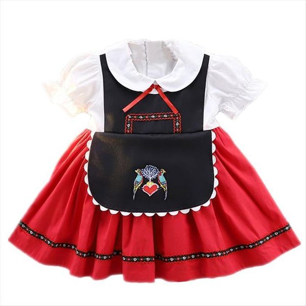kids birthday princess girls girl dress lolita frocks infant wedding party lace robe baby childrens day performance clothing, Red;yellow
kids birthday princess girls girl dress lolita frocks infant wedding party lace robe baby childrens day performance clothing, Red;yellow
